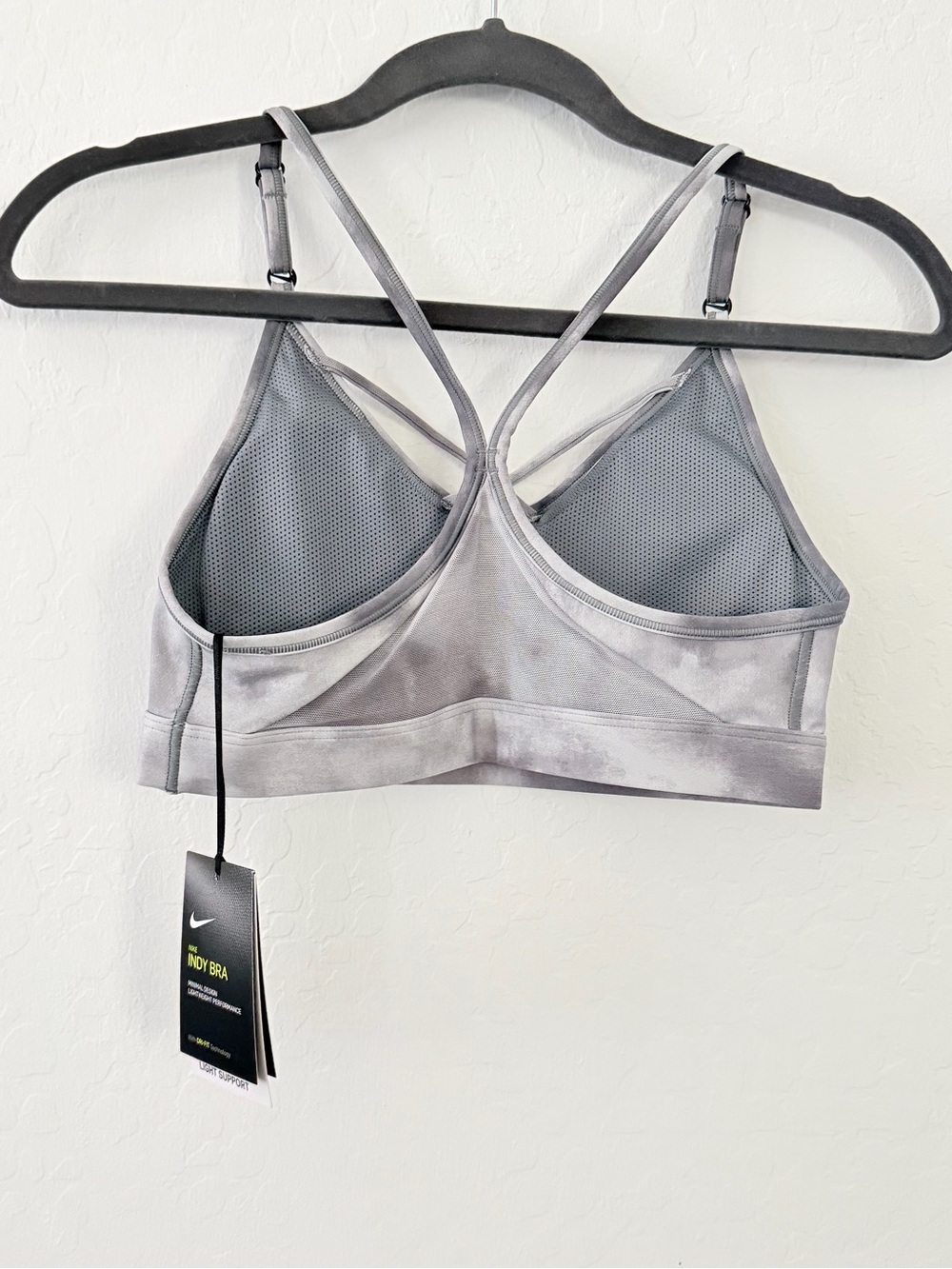 Nike Women’s Sports Bra in Gray Tie-Dye - Picture 2 of 9